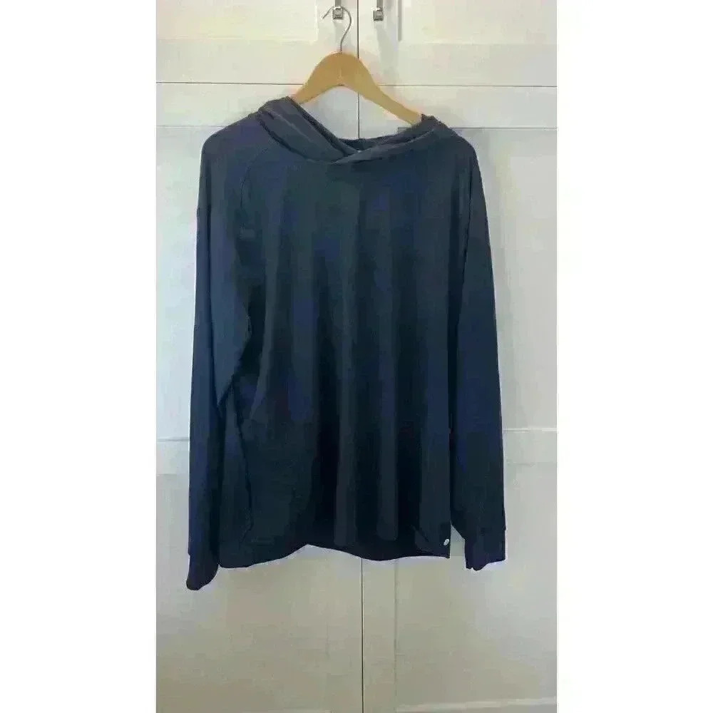 Zella Women's Pullover w/Hood Navy XXL Pre-Owned